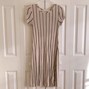 Long striped T-shirt dress